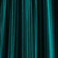 Teal Pleated Velvet Curtain Panel Set, 84 in.