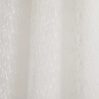 Sheer White Raindrop Curtain Panel Set, 84 in.