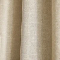 Natural Slub Blackout Curtain Panel Set, 84 in.