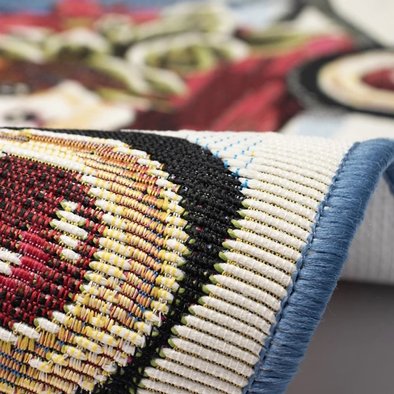 Pups in a Wagon Christmas Doormat