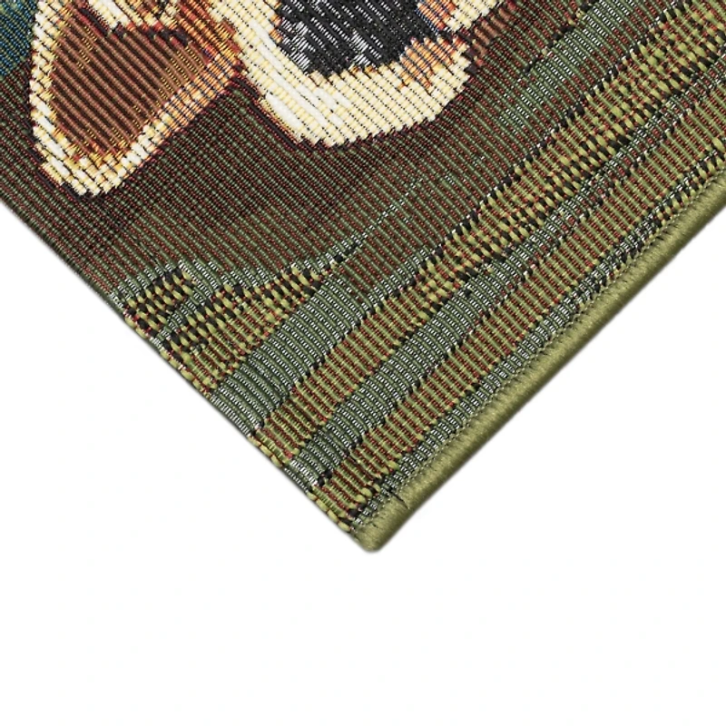 Sleepy Pup in Santa Hat Doormat, 28x47