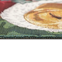 Sleepy Pup in Santa Hat Doormat, 28x47