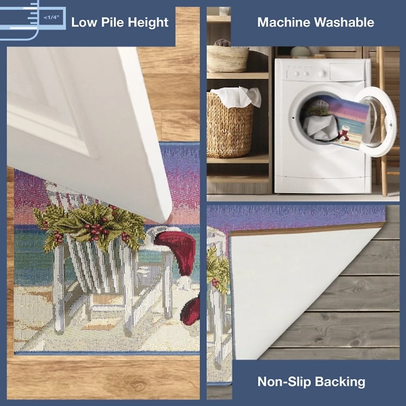 Beach Holiday Christmas Doormat