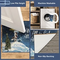 All is Bright Lighthouse Doormat