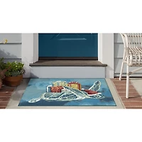Sea Turtle Santa Doormat, 24x34