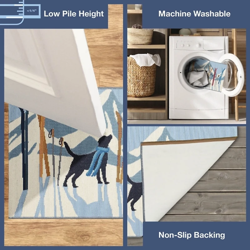 Ski Alps Dog Doormat, 24x34
