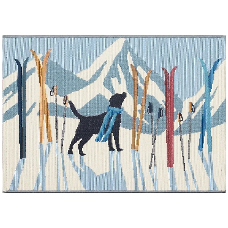 Ski Alps Dog Doormat, 24x34