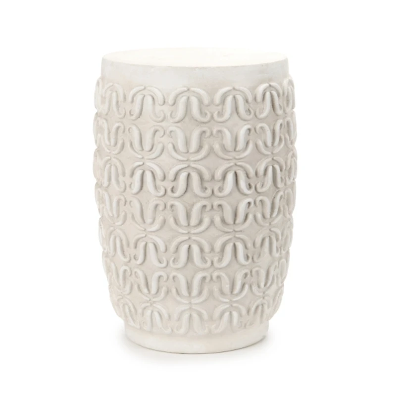 Ivory Resin Outdoor Stool