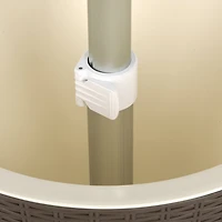 Woven Outdoor Cooler Table