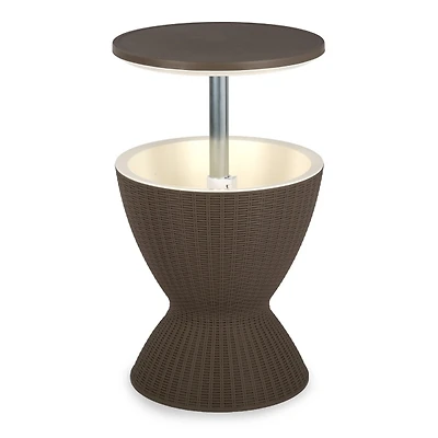 Woven Outdoor Cooler Table