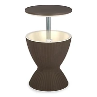 Woven Outdoor Cooler Table