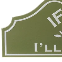 Green In The Garden Outdoor Wall Plaque