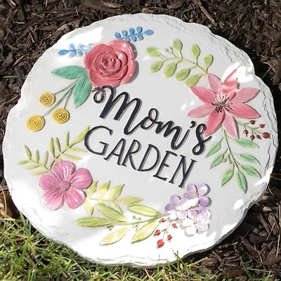 Mom's Garden Floral Stepping Stone