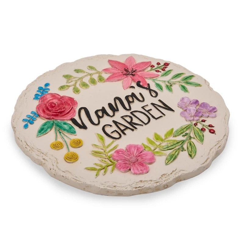 Nana's Garden Floral Stepping Stone