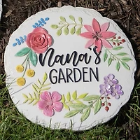 Nana's Garden Floral Stepping Stone