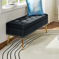 Achilles Tufted Storage Bench