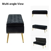 Achilles Tufted Storage Bench