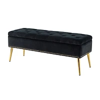 Achilles Tufted Storage Bench