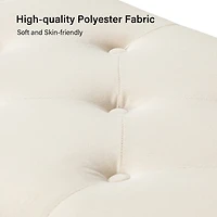 Achilles Tan Tufted Storage Bench