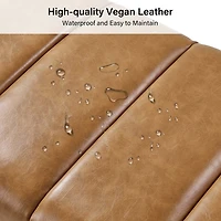 Lauren Camel Faux Leather Bench
