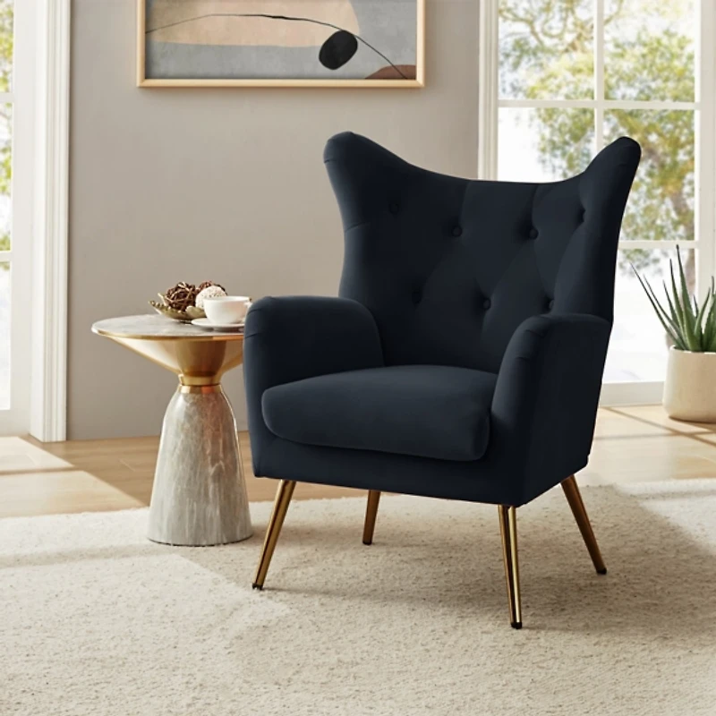 Danel Tufted Wingback Accent Chair