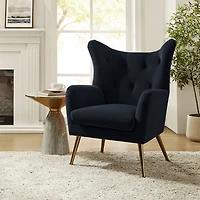 Danel Tufted Wingback Accent Chair