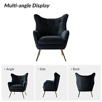Danel Tufted Wingback Accent Chair