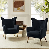 Danel Tufted Wingback Accent Chair