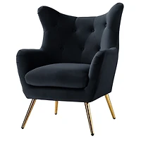Danel Tufted Wingback Accent Chair