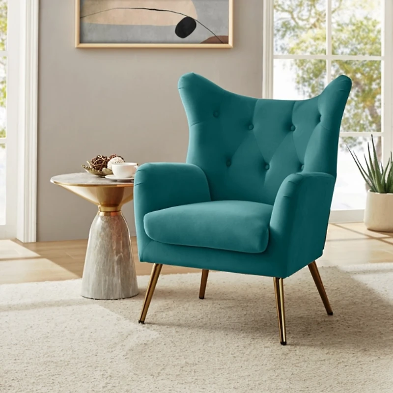 Danel Tufted Wingback Accent Chair
