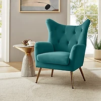 Danel Tufted Wingback Accent Chair