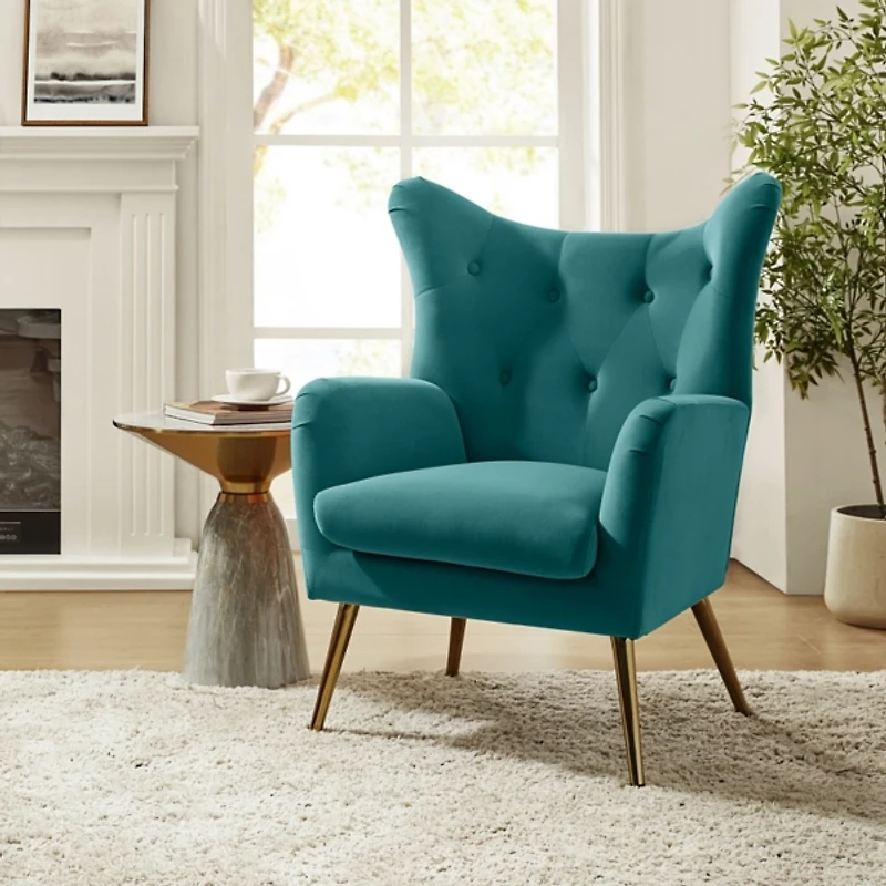 Danel Tufted Wingback Accent Chair