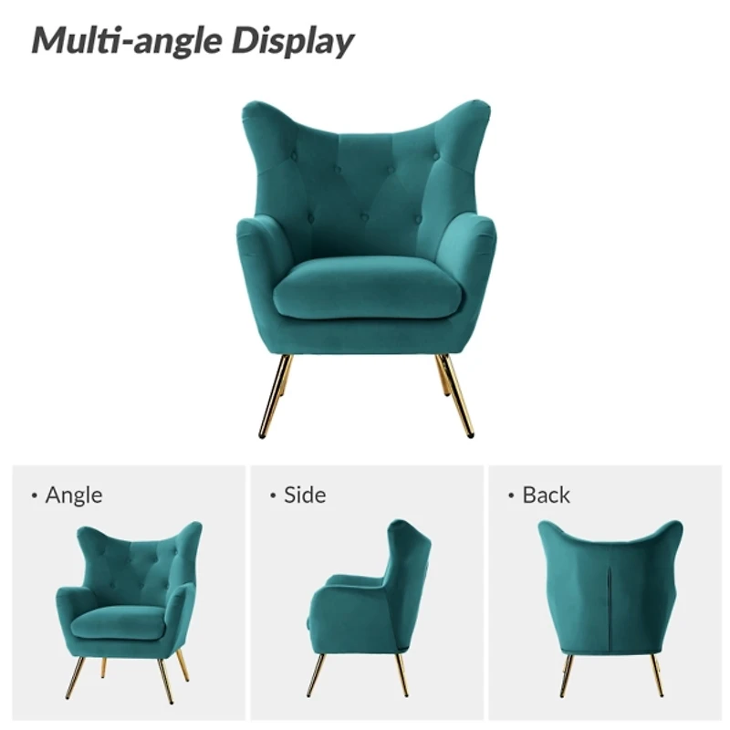 Danel Tufted Wingback Accent Chair