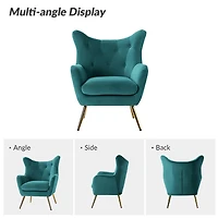 Danel Tufted Wingback Accent Chair