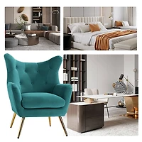 Danel Tufted Wingback Accent Chair