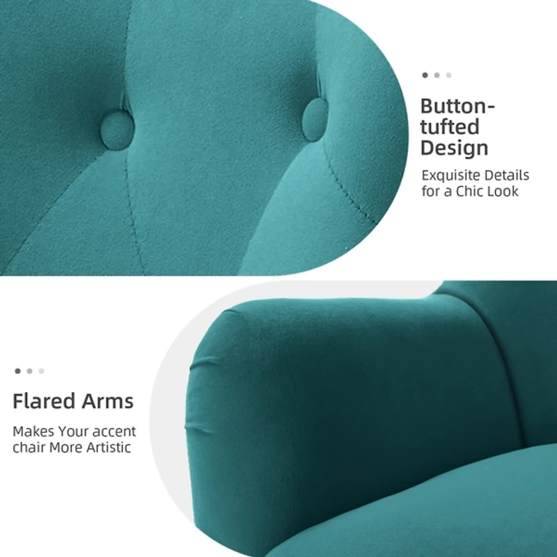 Danel Tufted Wingback Accent Chair