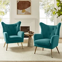Danel Tufted Wingback Accent Chair