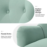 Danel Sage Tufted Wingback Accent Chair