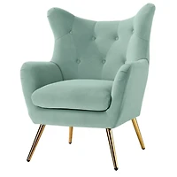 Danel Sage Tufted Wingback Accent Chair