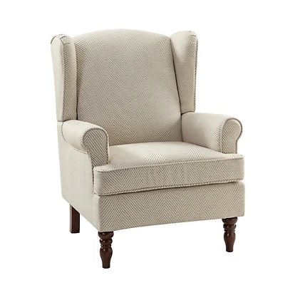 Umberto Tan Herringbone Accent Chair