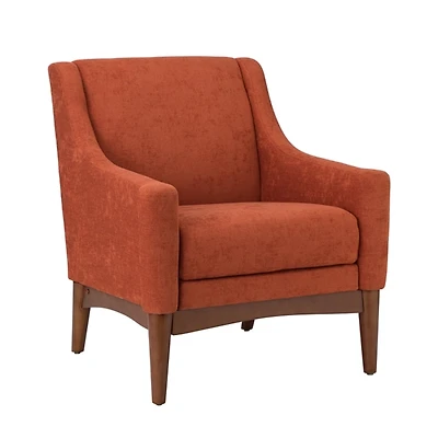 Benait Orange Upholstered Accent Chair