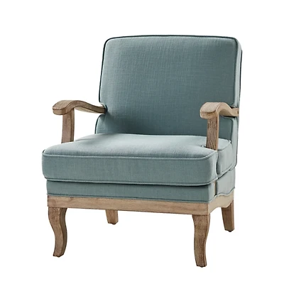 Peppone Blue Upholstered Armchair
