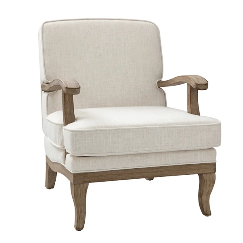 Peppone Ivory Upholstered Armchair
