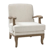 Peppone Ivory Upholstered Armchair