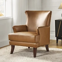Jorge Camel Faux Leather Armchair