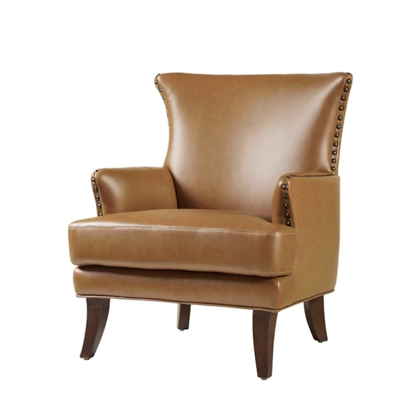 Jorge Camel Faux Leather Armchair