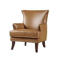 Jorge Camel Faux Leather Armchair