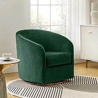Amarante Velvet Swivel Chair
