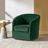 Amarante Velvet Swivel Chair