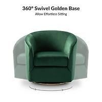 Amarante Velvet Swivel Chair